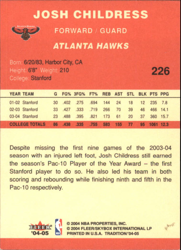 2004/2005 Tradition (Fleer) Basketball Part 1 Red Main Set Cards #1 to #268 - Picture 441 of 496