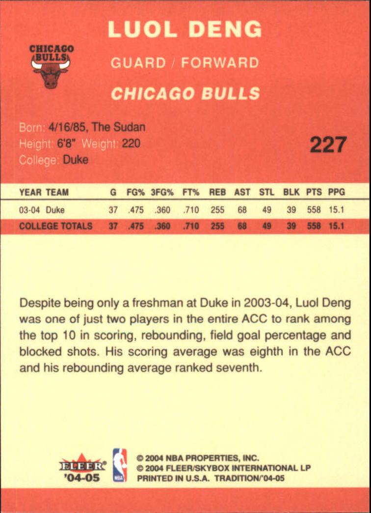 2004/2005 Tradition (Fleer) Basketball Part 1 Red Main Set Cards #1 to #268 - Picture 443 of 496