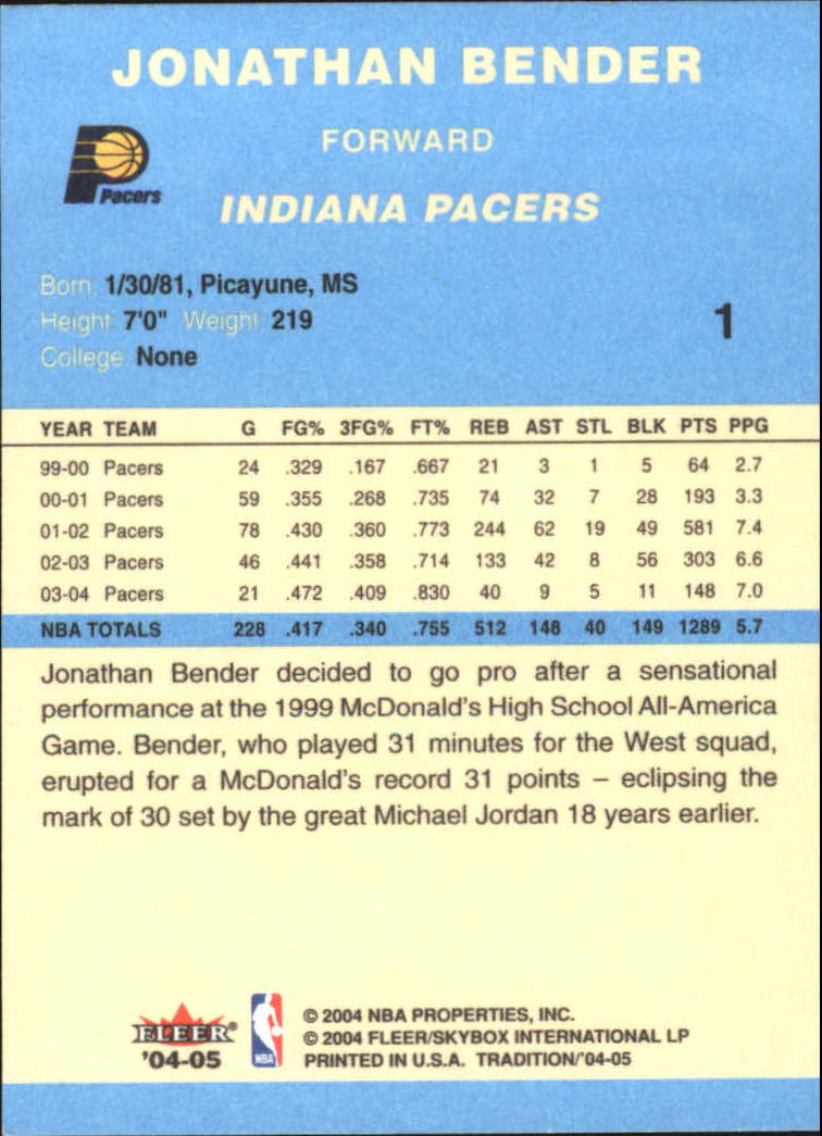 2004/2005 Tradition (Fleer) Basketball Part 2 Parallel Blue Cards #1 to #249 - Picture 3 of 357