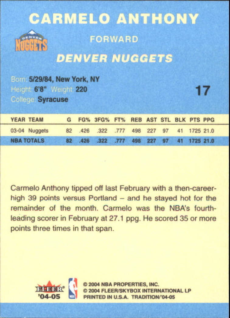 2004/2005 Tradition (Fleer) Basketball Part 2 Parallel Blue Cards #1 to #249 - Picture 27 of 357