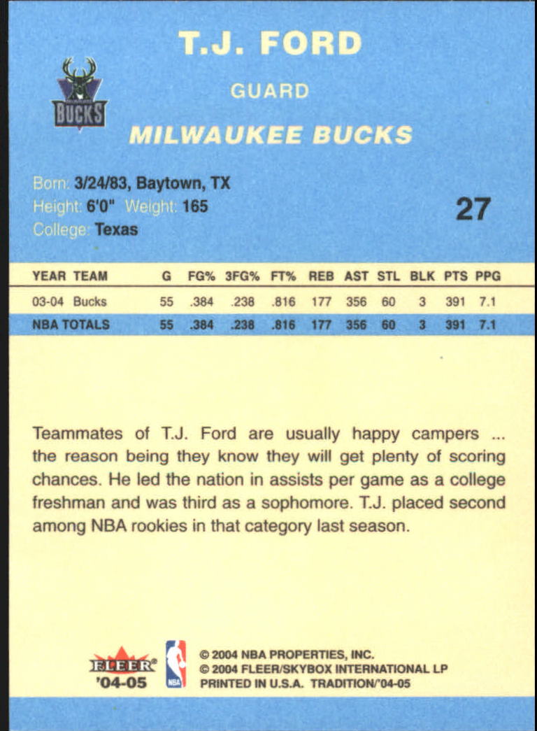 2004/2005 Tradition (Fleer) Basketball Part 2 Parallel Blue Cards #1 to #249 - Picture 43 of 357