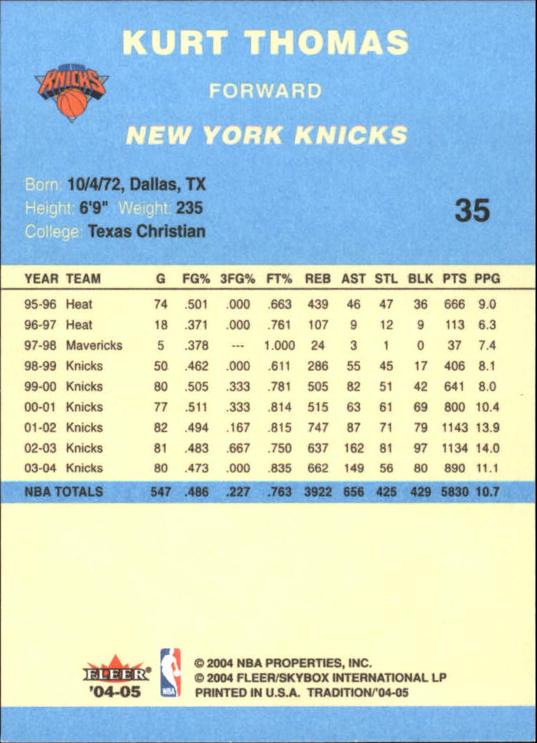 2004/2005 Tradition (Fleer) Basketball Part 2 Parallel Blue Cards #1 to #249 - Picture 57 of 357