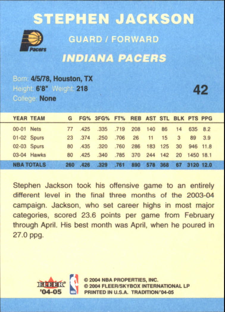 2004/2005 Tradition (Fleer) Basketball Part 2 Parallel Blue Cards #1 to #249 - Picture 67 of 357