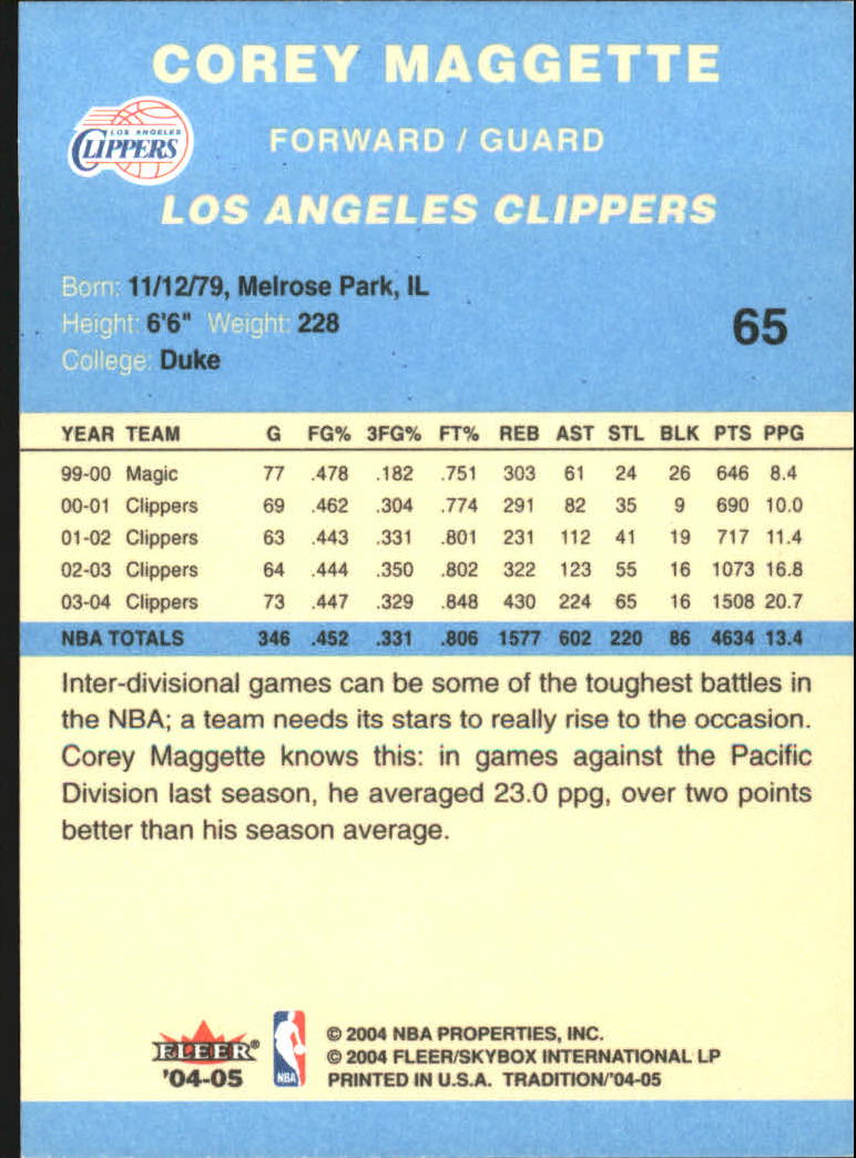 2004/2005 Tradition (Fleer) Basketball Part 2 Parallel Blue Cards #1 to #249 - Picture 99 of 357