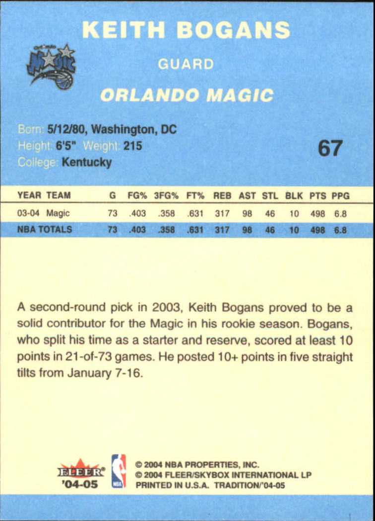 2004/2005 Tradition (Fleer) Basketball Part 2 Parallel Blue Cards #1 to #249 - Picture 103 of 357