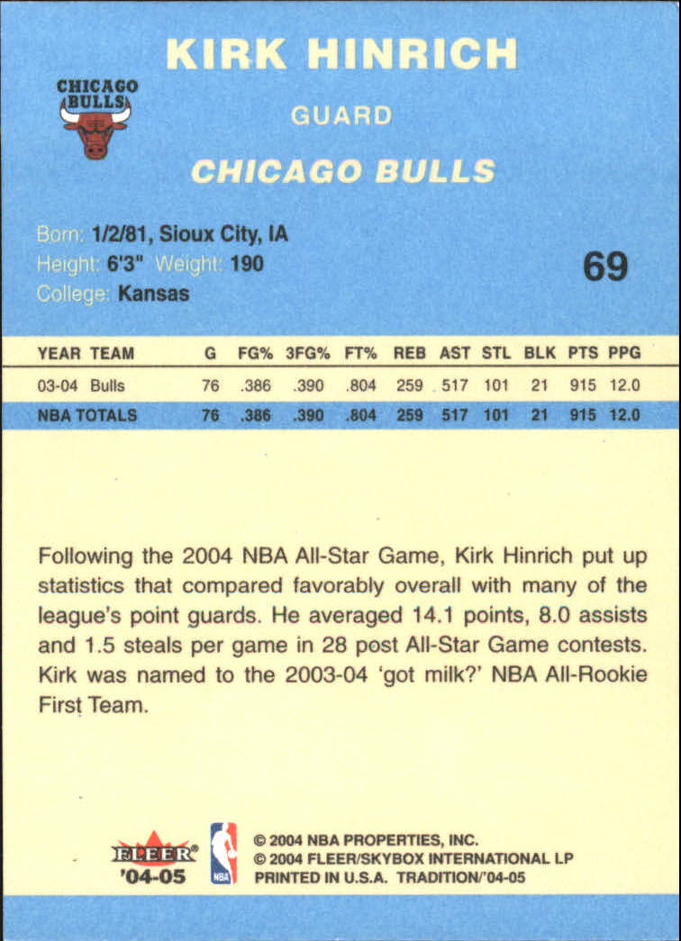 2004/2005 Tradition (Fleer) Basketball Part 2 Parallel Blue Cards #1 to #249 - Picture 107 of 357