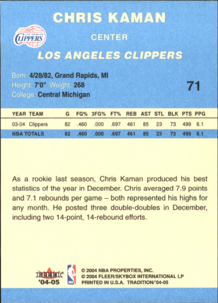 2004/2005 Tradition (Fleer) Basketball Part 2 Parallel Blue Cards #1 to #249 - Picture 109 of 357