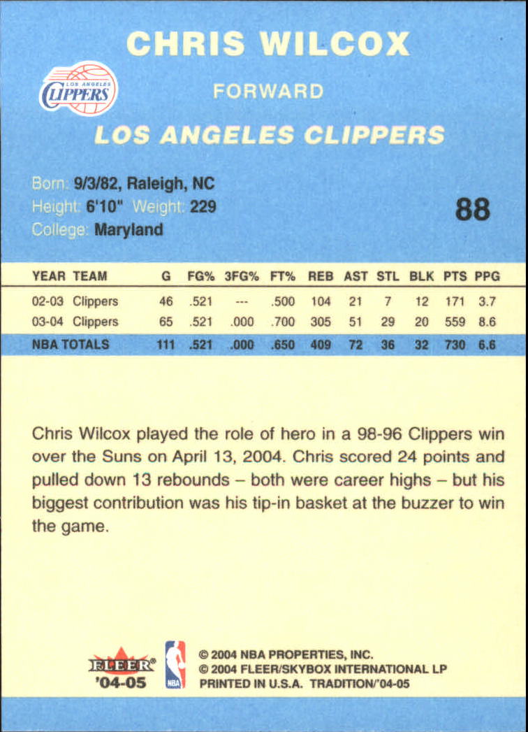 2004/2005 Tradition (Fleer) Basketball Part 2 Parallel Blue Cards #1 to #249 - Picture 135 of 357