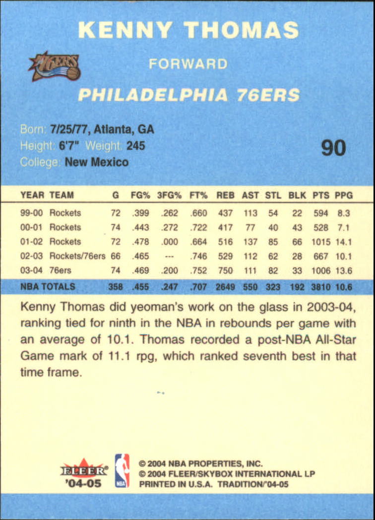 2004/2005 Tradition (Fleer) Basketball Part 2 Parallel Blue Cards #1 to #249 - Picture 139 of 357
