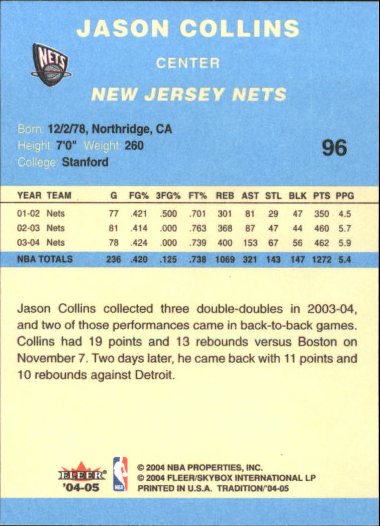 2004/2005 Tradition (Fleer) Basketball Part 2 Parallel Blue Cards #1 to #249 - Picture 145 of 357