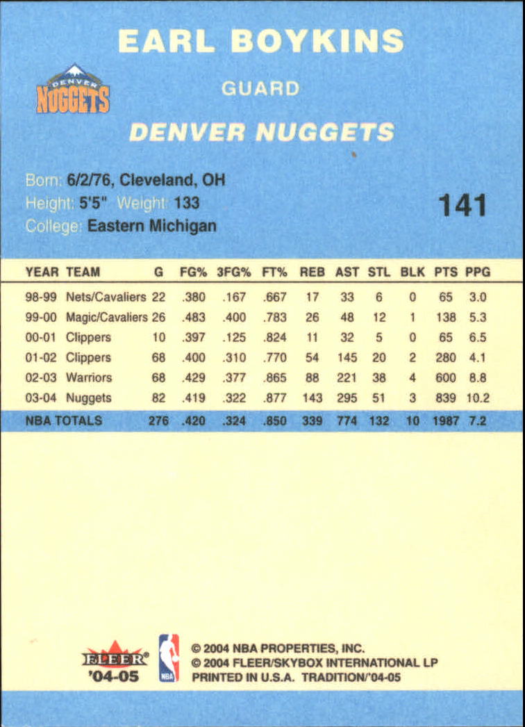 2004/2005 Tradition (Fleer) Basketball Part 2 Parallel Blue Cards #1 to #249 - Picture 209 of 357
