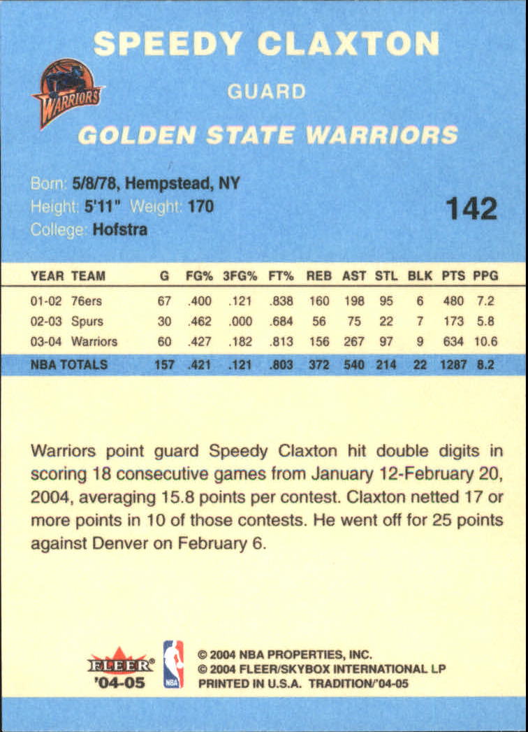 2004/2005 Tradition (Fleer) Basketball Part 2 Parallel Blue Cards #1 to #249 - Picture 211 of 357