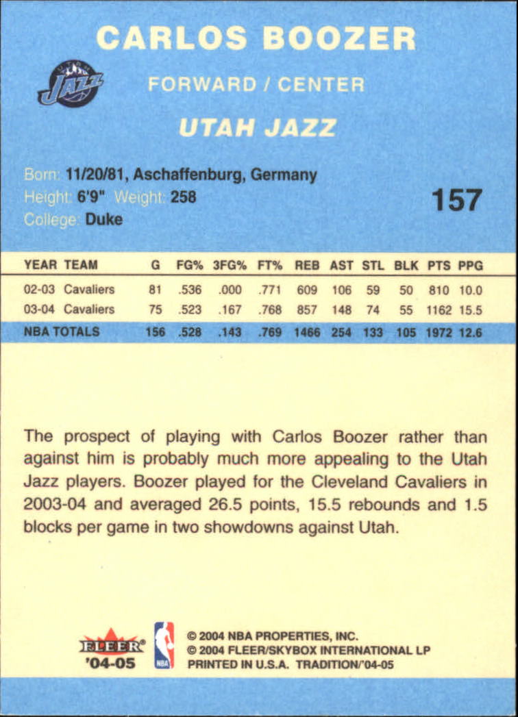 2004/2005 Tradition (Fleer) Basketball Part 2 Parallel Blue Cards #1 to #249 - Picture 233 of 357