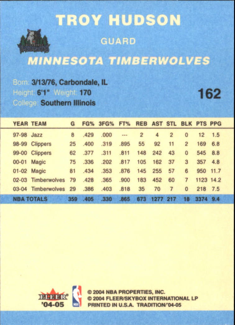 2004/2005 Tradition (Fleer) Basketball Part 2 Parallel Blue Cards #1 to #249 - Picture 243 of 357