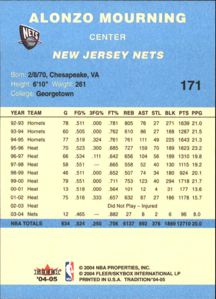 2004/2005 Tradition (Fleer) Basketball Part 2 Parallel Blue Cards #1 to #249 - Picture 257 of 357