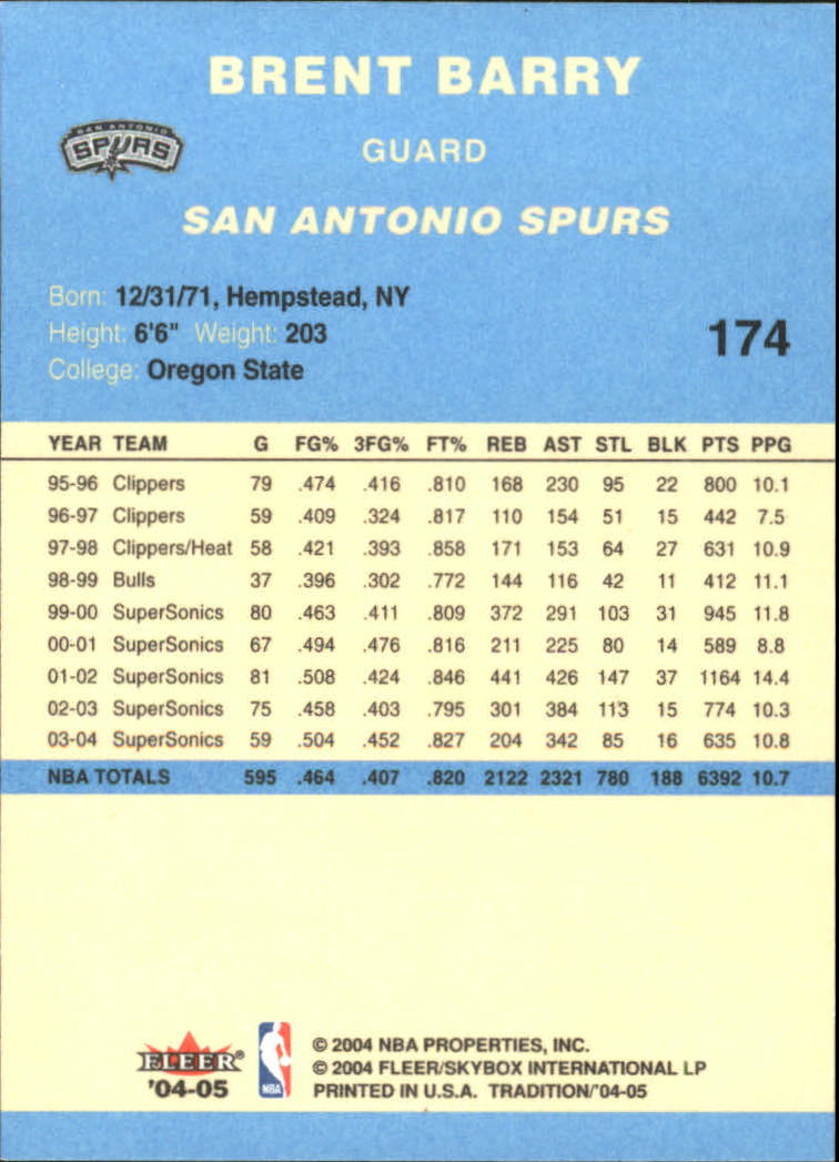 2004/2005 Tradition (Fleer) Basketball Part 2 Parallel Blue Cards #1 to #249 - Picture 263 of 357