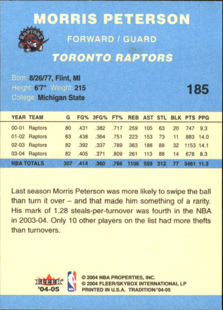 2004/2005 Tradition (Fleer) Basketball Part 2 Parallel Blue Cards #1 to #249 - Picture 279 of 357