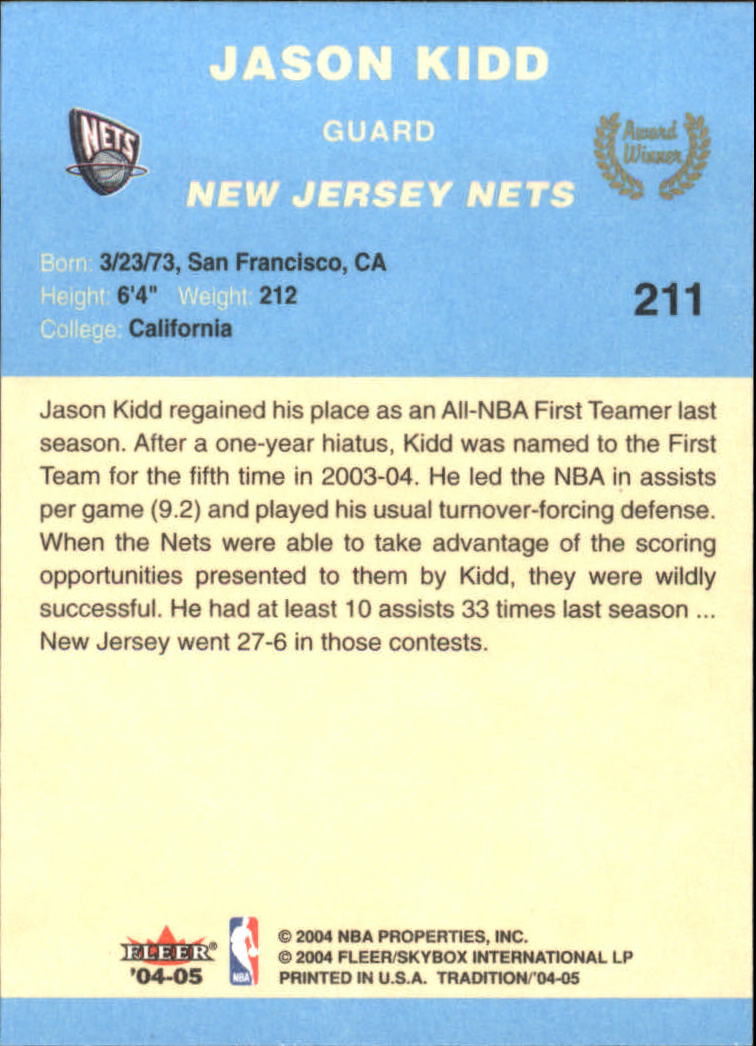 2004/2005 Tradition (Fleer) Basketball Part 2 Parallel Blue Cards #1 to #249 - Picture 319 of 357