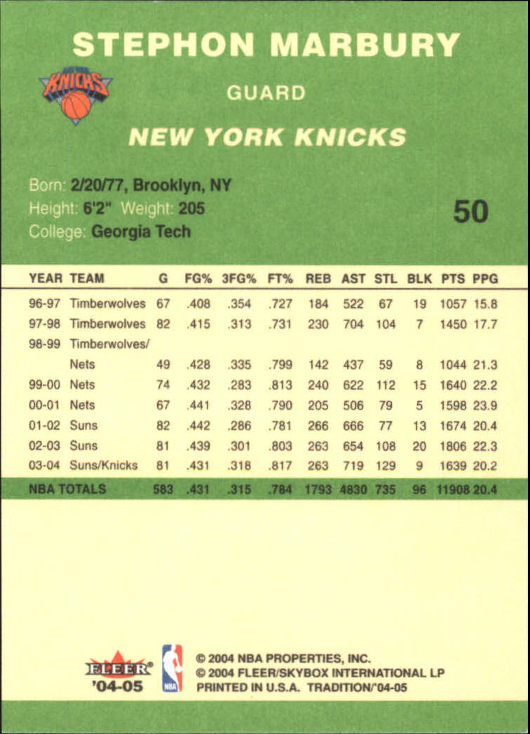 2004/2005 Tradition (Fleer) Basketball Part 3 Parallel Green Cards #3 to #265 - Picture 51 of 241