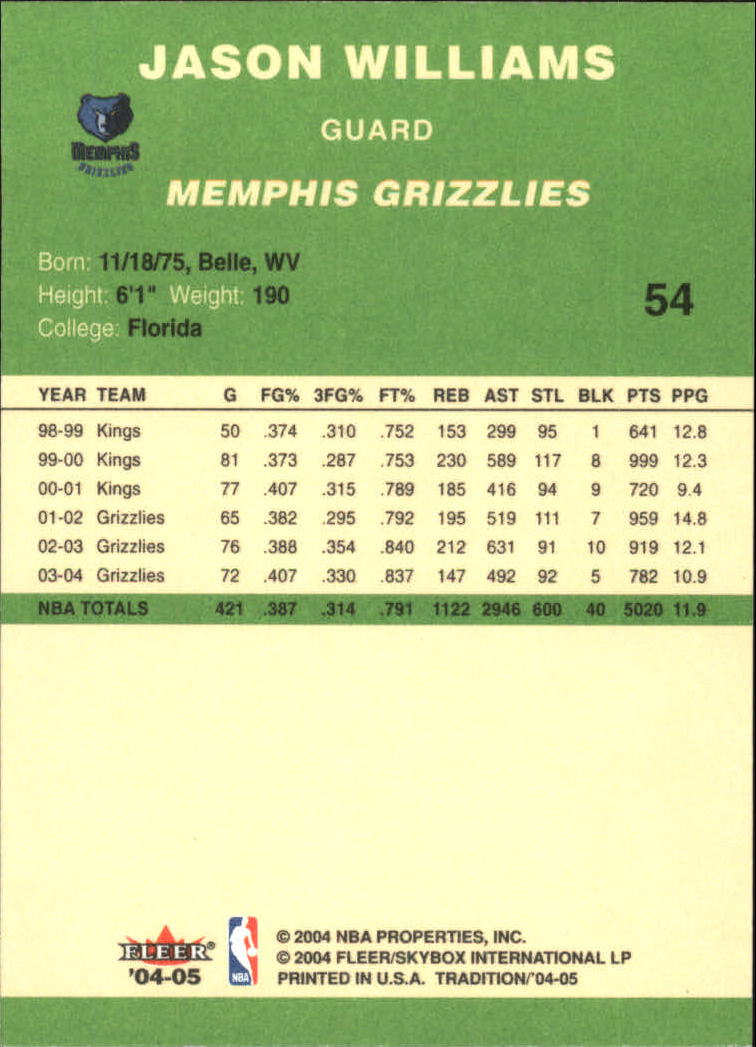 2004/2005 Tradition (Fleer) Basketball Part 3 Parallel Green Cards #3 to #265 - Picture 57 of 241