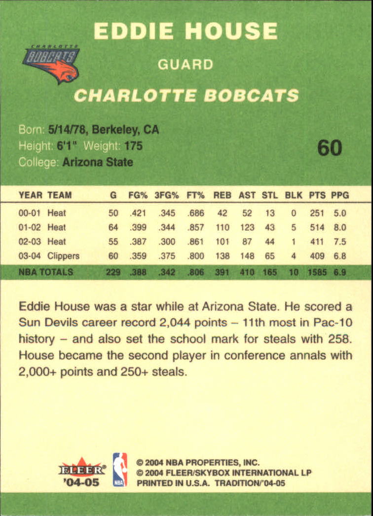 2004/2005 Tradition (Fleer) Basketball Part 3 Parallel Green Cards #3 to #265 - Picture 63 of 241