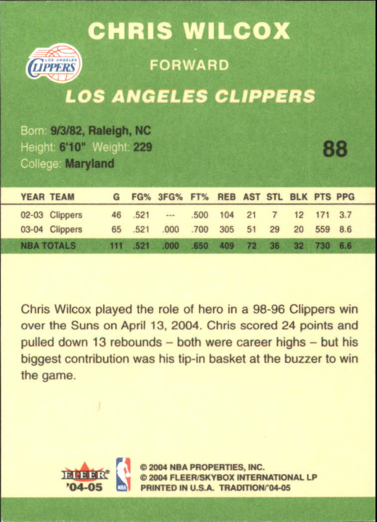 2004/2005 Tradition (Fleer) Basketball Part 3 Parallel Green Cards #3 to #265 - Picture 87 of 241