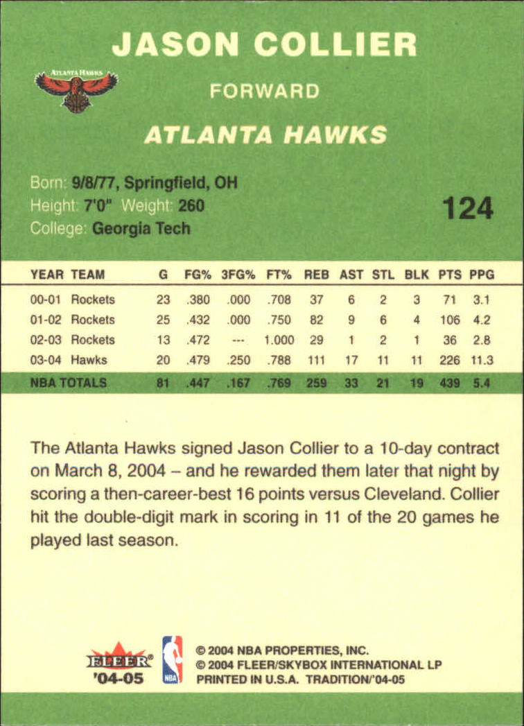 2004/2005 Tradition (Fleer) Basketball Part 3 Parallel Green Cards #3 to #265 - Picture 115 of 241