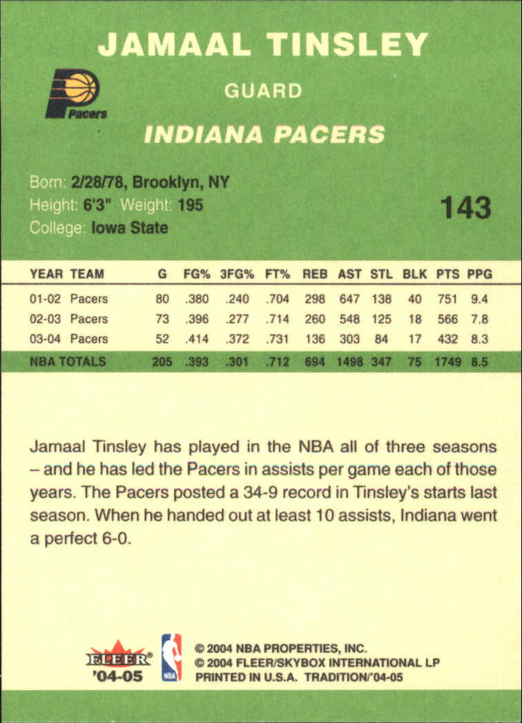 2004/2005 Tradition (Fleer) Basketball Part 3 Parallel Green Cards #3 to #265 - Picture 137 of 241
