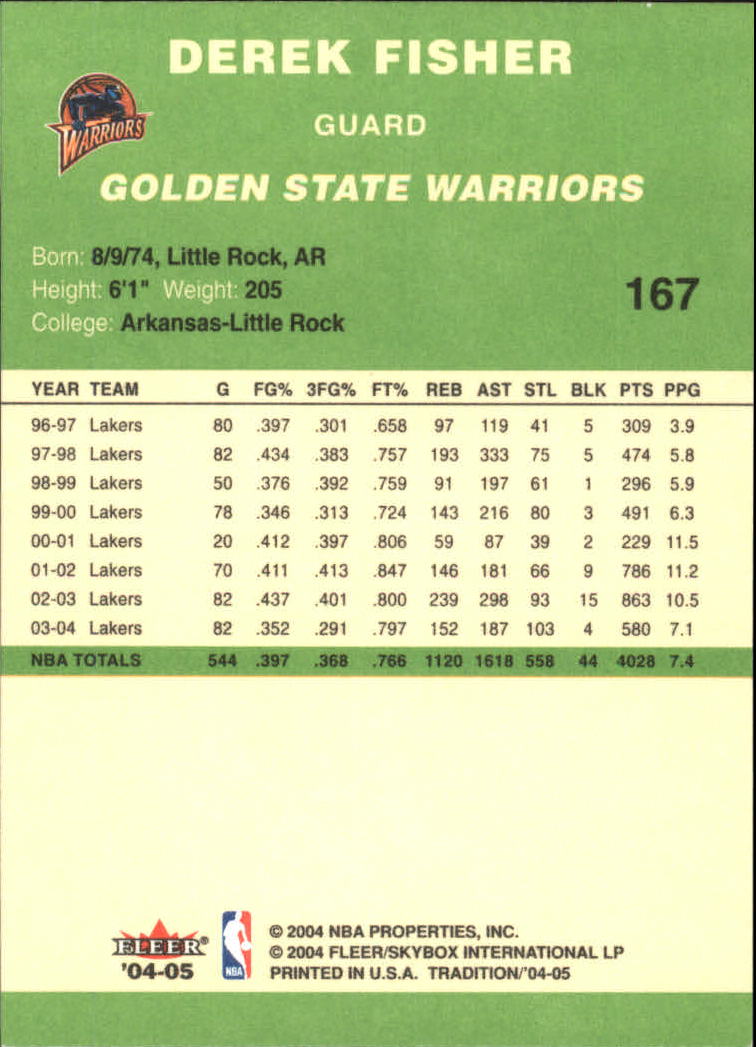 2004/2005 Tradition (Fleer) Basketball Part 3 Parallel Green Cards #3 to #265 - Picture 163 of 241