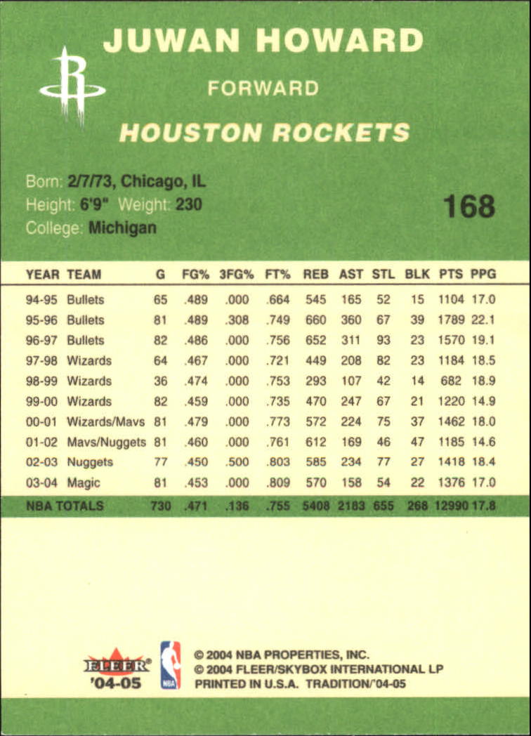 2004/2005 Tradition (Fleer) Basketball Part 3 Parallel Green Cards #3 to #265 - Picture 165 of 241