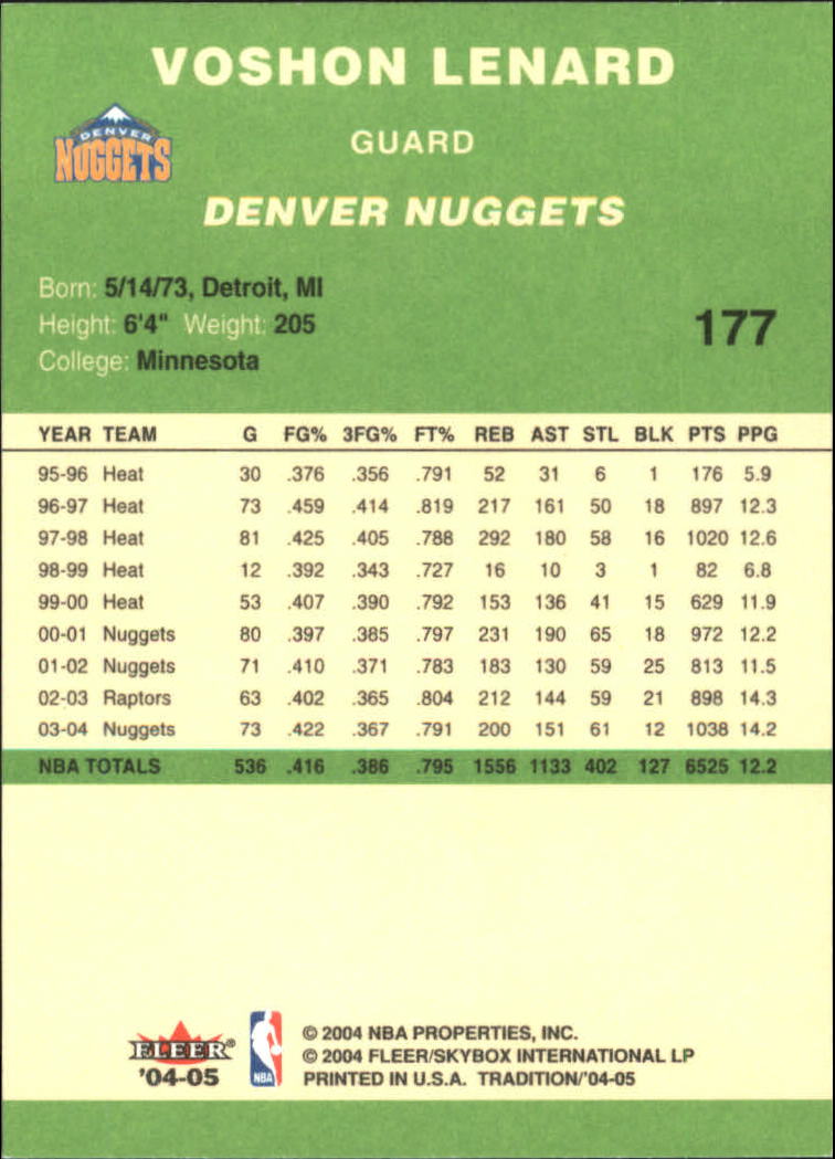 2004/2005 Tradition (Fleer) Basketball Part 3 Parallel Green Cards #3 to #265 - Picture 173 of 241