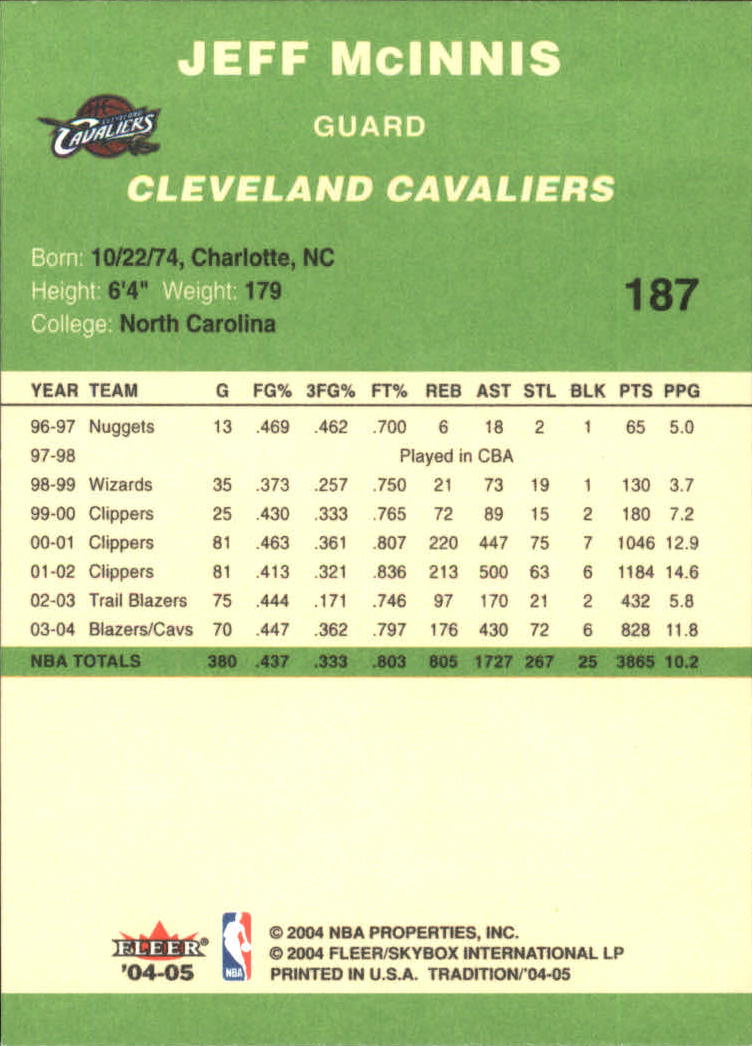 2004/2005 Tradition (Fleer) Basketball Part 3 Parallel Green Cards #3 to #265 - Picture 189 of 241