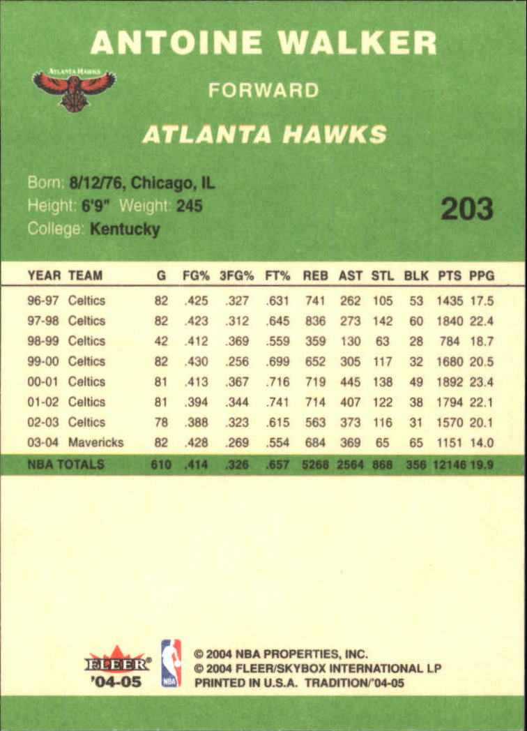 2004/2005 Tradition (Fleer) Basketball Part 3 Parallel Green Cards #3 to #265 - Picture 205 of 241