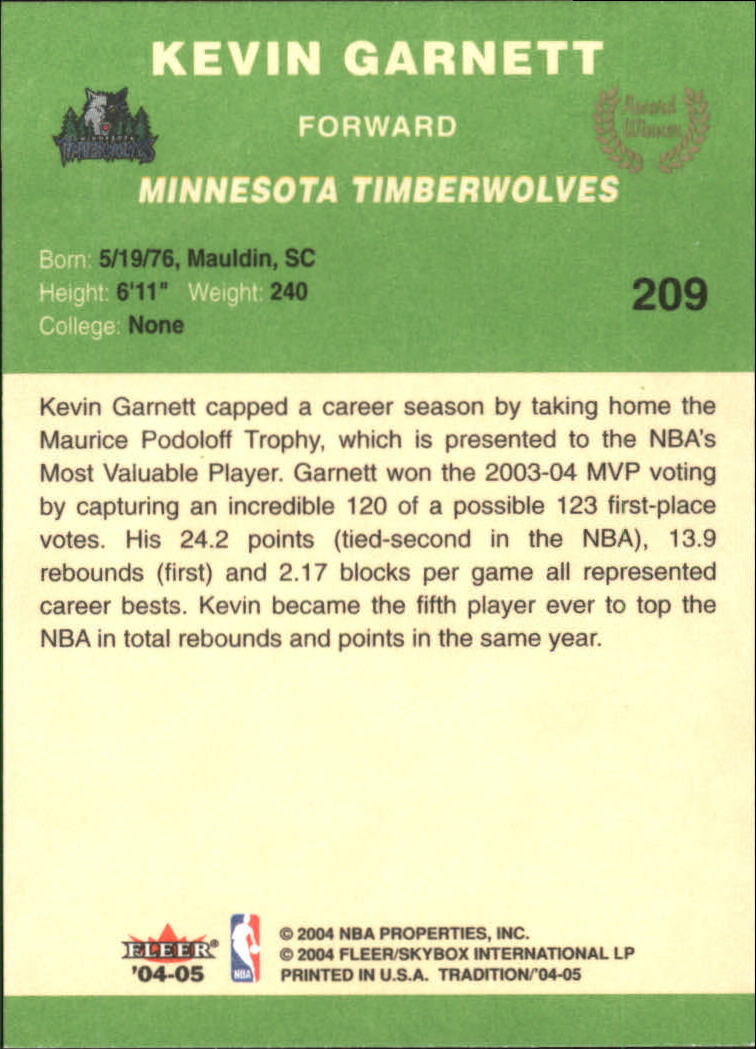2004/2005 Tradition (Fleer) Basketball Part 3 Parallel Green Cards #3 to #265 - Picture 217 of 241