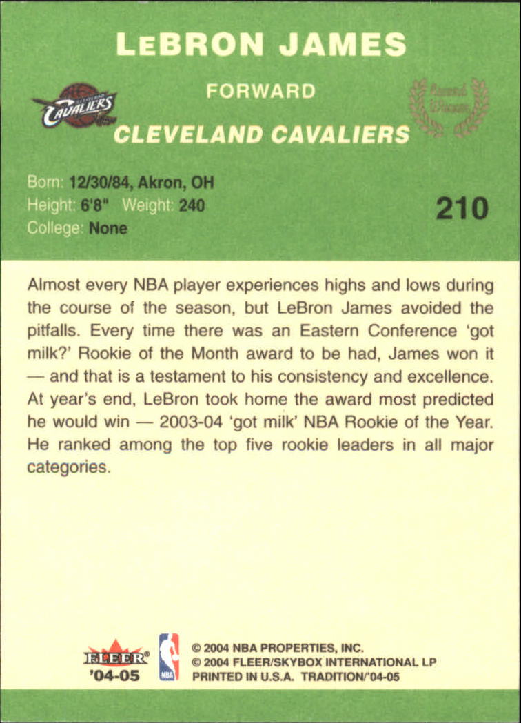 2004/2005 Tradition (Fleer) Basketball Part 3 Parallel Green Cards #3 to #265 - Picture 219 of 241