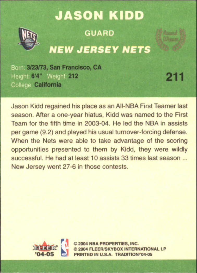 2004/2005 Tradition (Fleer) Basketball Part 3 Parallel Green Cards #3 to #265 - Picture 221 of 241