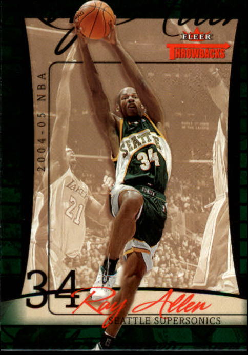 2004/2005 Throwbacks (Fleer) Basketball Part 1 Main Set Cards #1 to #65 - Picture 34 of 129