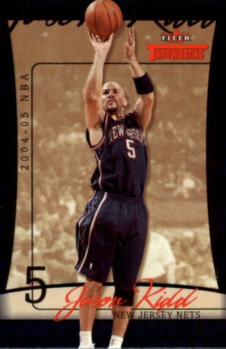 2004/2005 Throwbacks (Fleer) Basketball Part 1 Main Set Cards #1 to #65 - Picture 64 of 129
