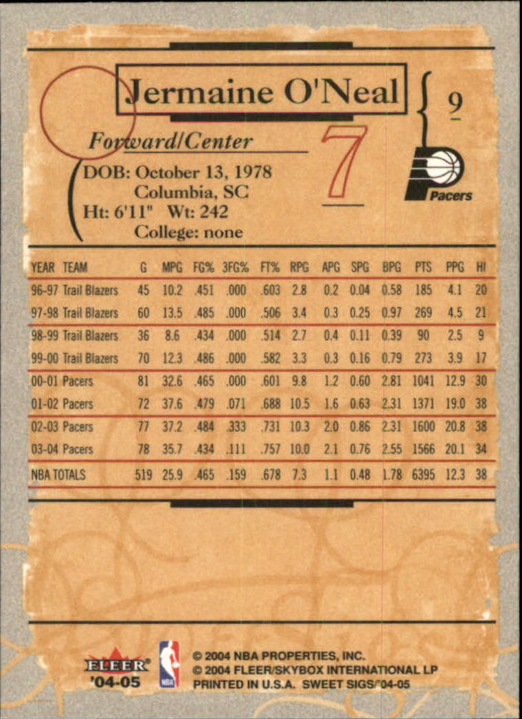 2004/2005 Sweet Sigs (Fleer) Basketball Part 1 Main Set Cards - Picture 19 of 153