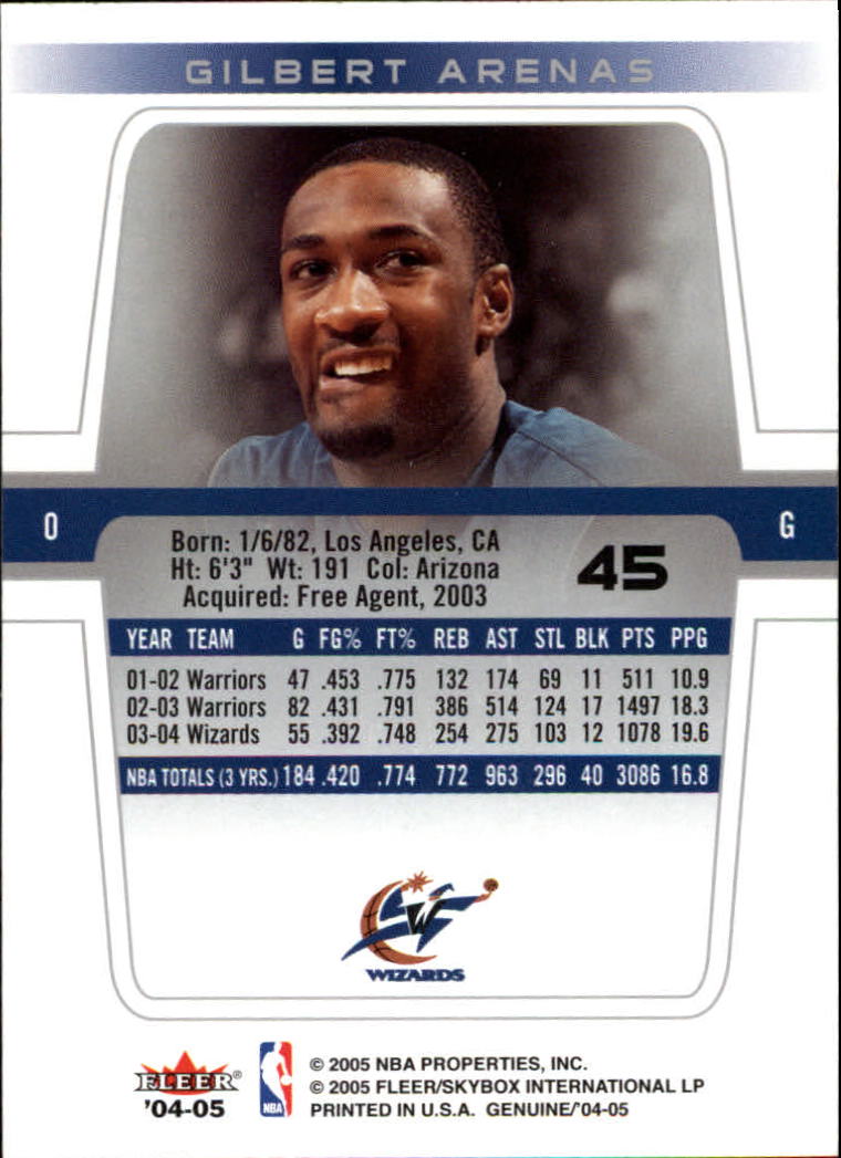 2004/2005 Genuine (Fleer) Basketball Part 1 Main Set Cards #1 to #125 - Picture 69 of 186
