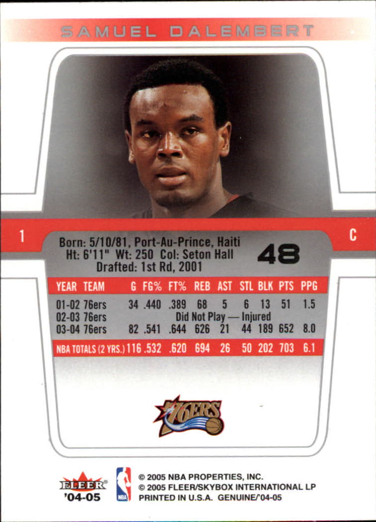 2004/2005 Genuine (Fleer) Basketball Part 1 Main Set Cards #1 to #125 - Picture 75 of 186