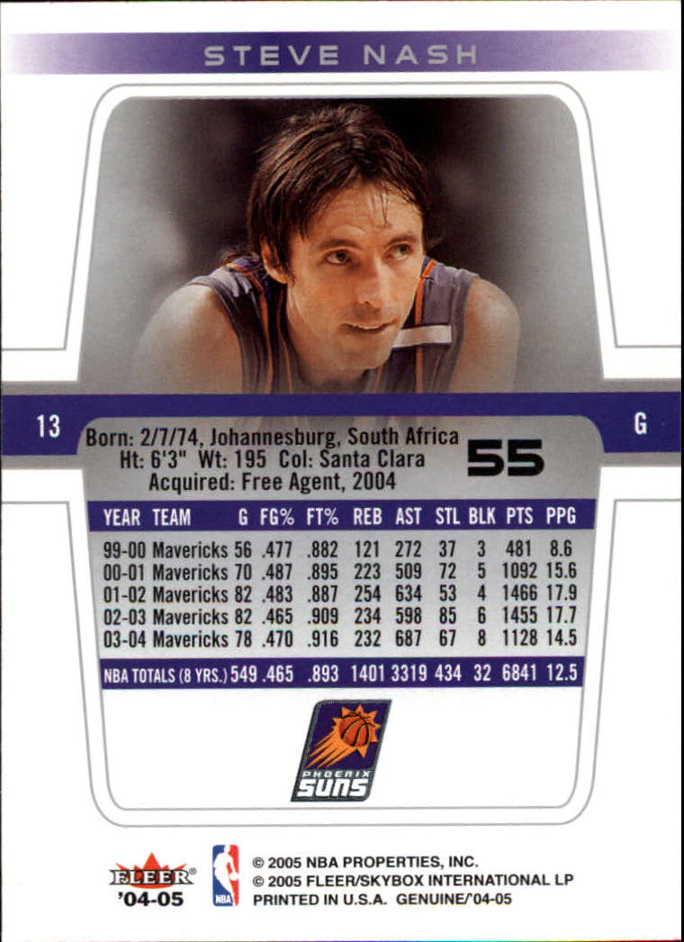 2004/2005 Genuine (Fleer) Basketball Part 1 Main Set Cards #1 to #125 - Picture 89 of 186