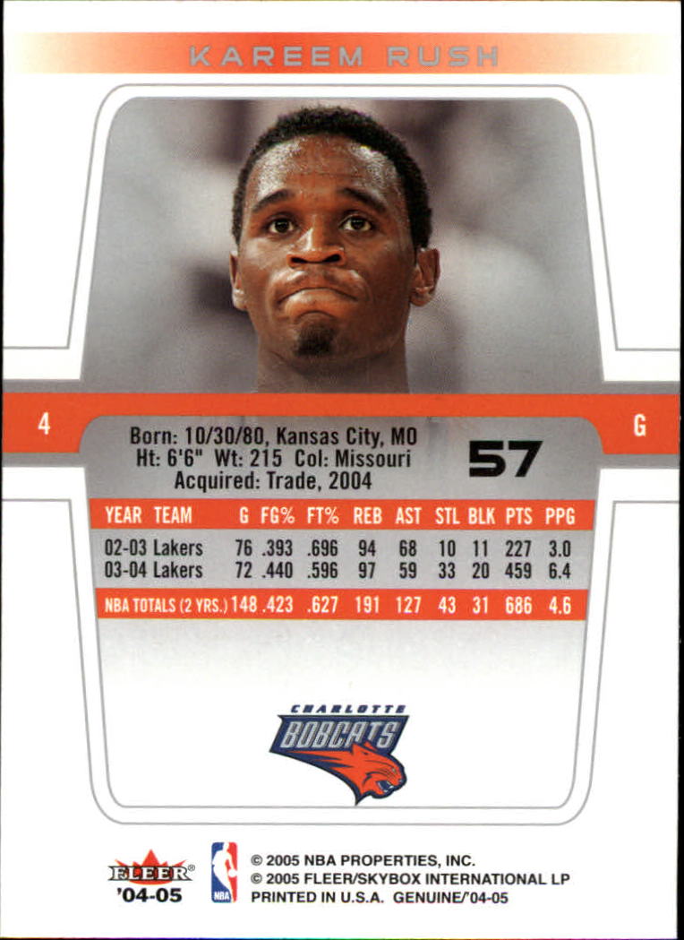 2004/2005 Genuine (Fleer) Basketball Part 1 Main Set Cards #1 to #125 - Picture 93 of 186