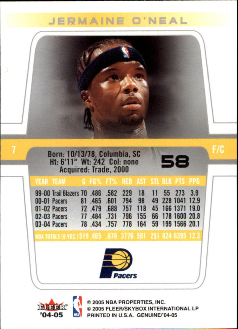 2004/2005 Genuine (Fleer) Basketball Part 1 Main Set Cards #1 to #125 - Picture 95 of 186