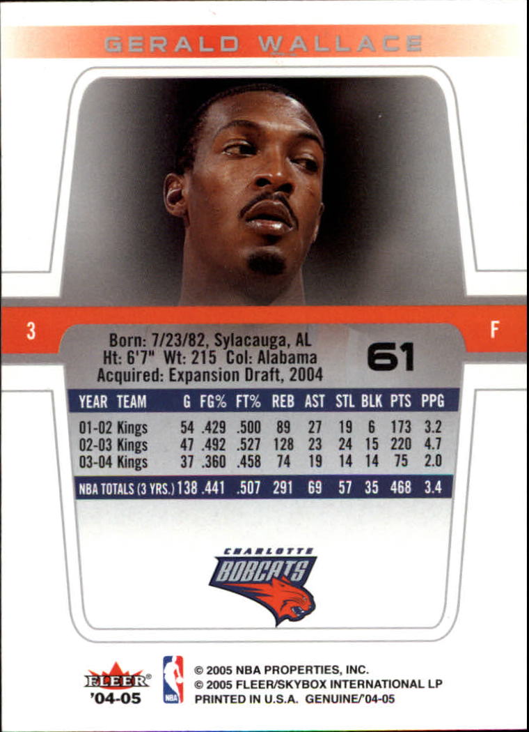 2004/2005 Genuine (Fleer) Basketball Part 1 Main Set Cards #1 to #125 - Picture 101 of 186