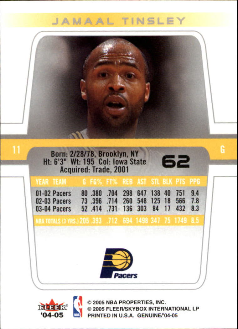 2004/2005 Genuine (Fleer) Basketball Part 1 Main Set Cards #1 to #125 - Picture 103 of 186