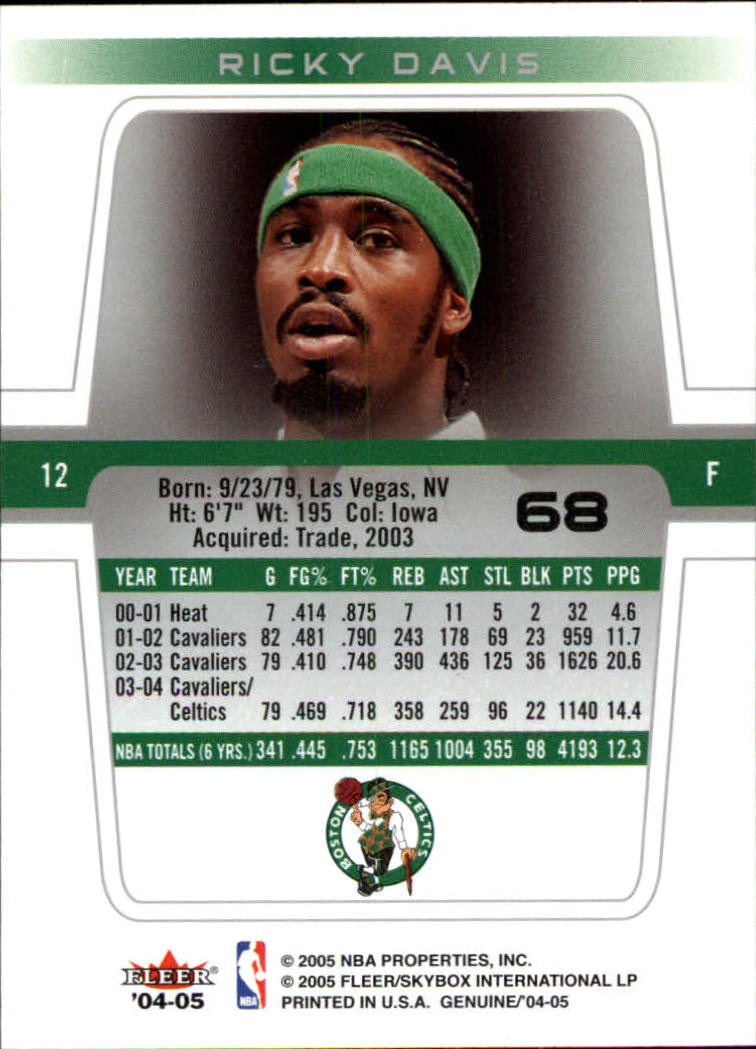 2004/2005 Genuine (Fleer) Basketball Part 1 Main Set Cards #1 to #125 - Picture 115 of 186