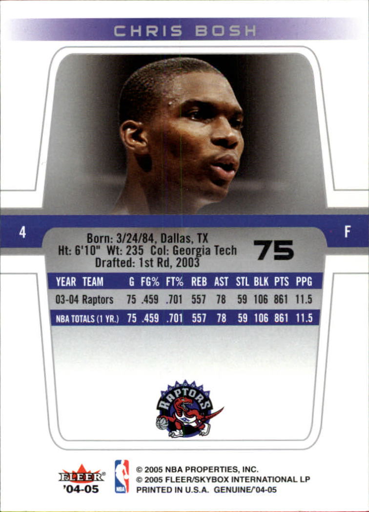 2004/2005 Genuine (Fleer) Basketball Part 1 Main Set Cards #1 to #125 - Picture 129 of 186