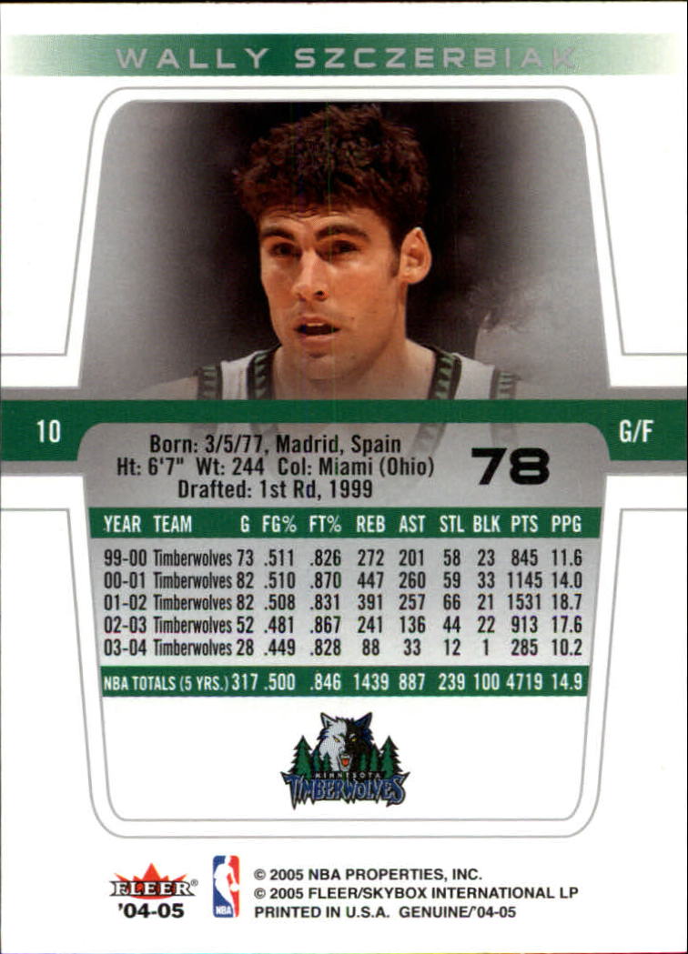2004/2005 Genuine (Fleer) Basketball Part 1 Main Set Cards #1 to #125 - Picture 135 of 186