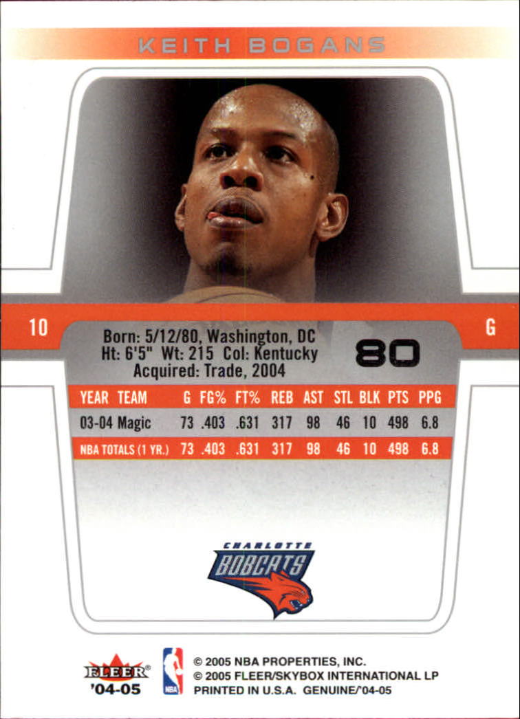 2004/2005 Genuine (Fleer) Basketball Part 1 Main Set Cards #1 to #125 - Picture 139 of 186